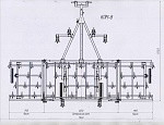Культиватор для сплошной обработки почвы КПМ-8 (220мм, 45х12) (150-160 л.с.)